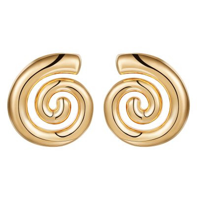 Gold/Silver Chunky Earrings for Women, Statement Spiral Earrings Geometric Earrings Trendy Fashion Jewelry